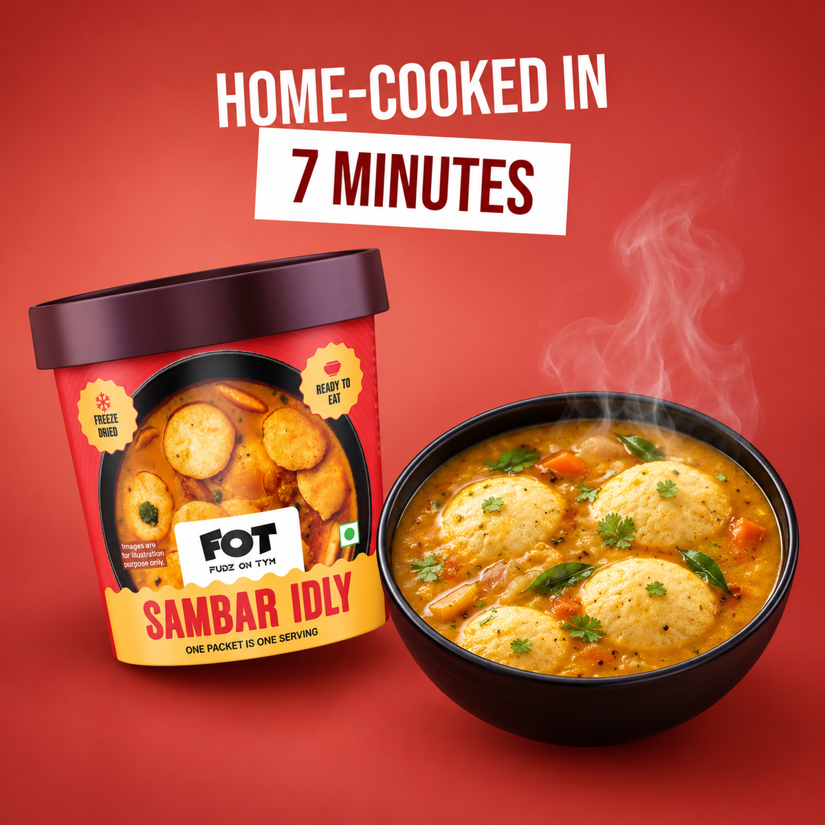 Freeze Dried Sambar Idly