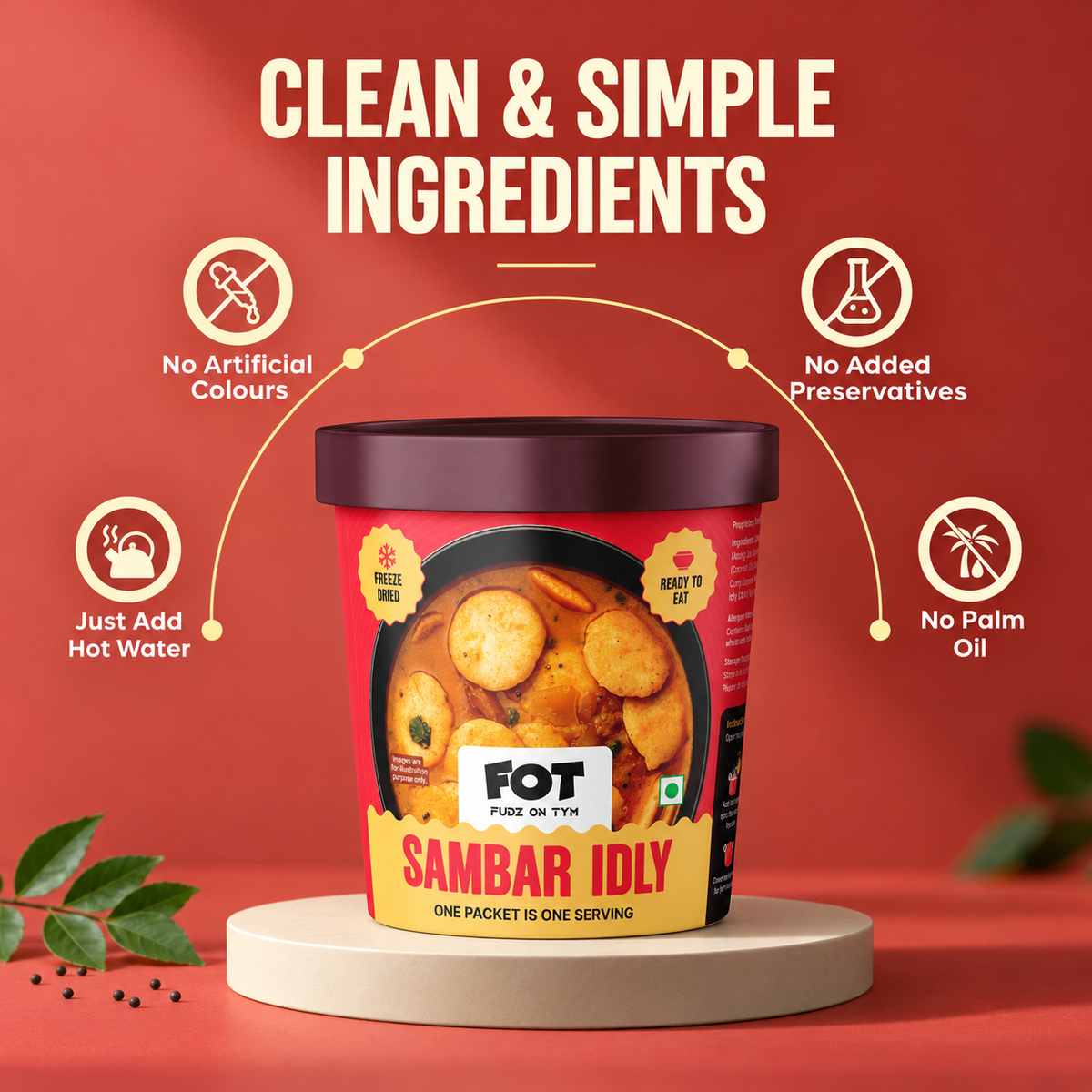 Freeze Dried Sambar Idly