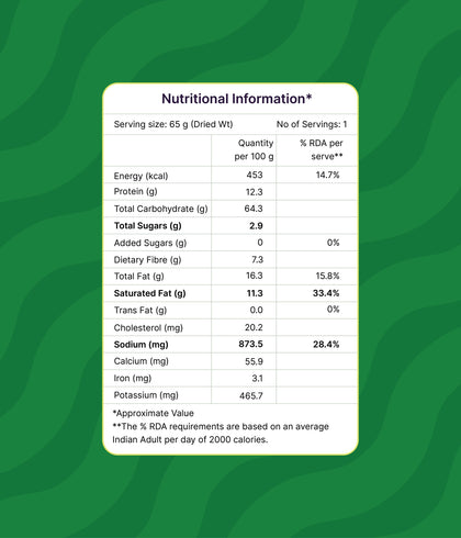 Freeze Dried Millet Dal Meal
