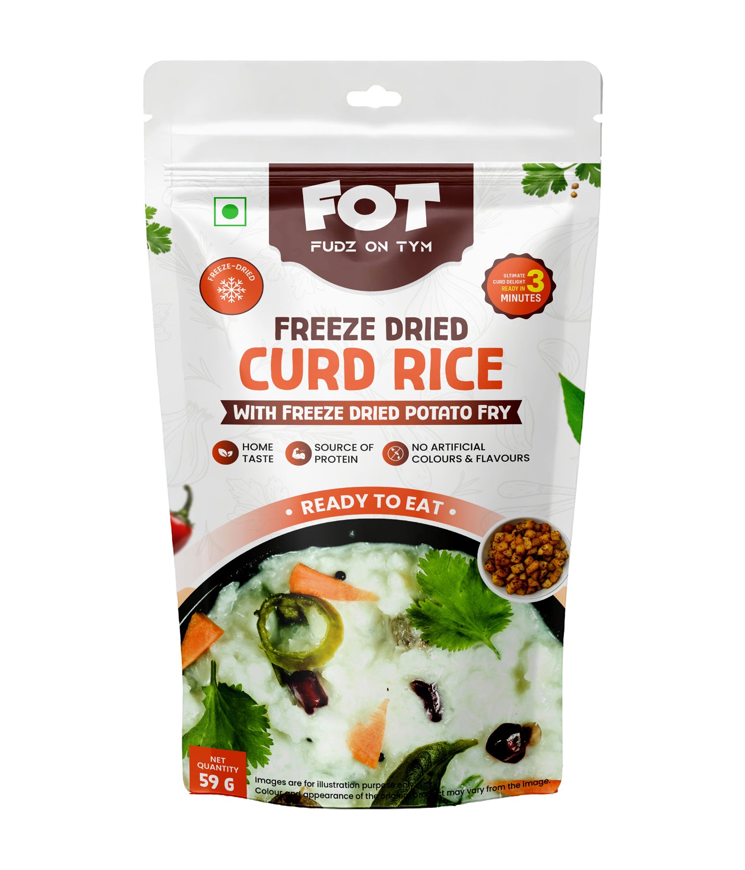Freeze Dried Curd Rice 
