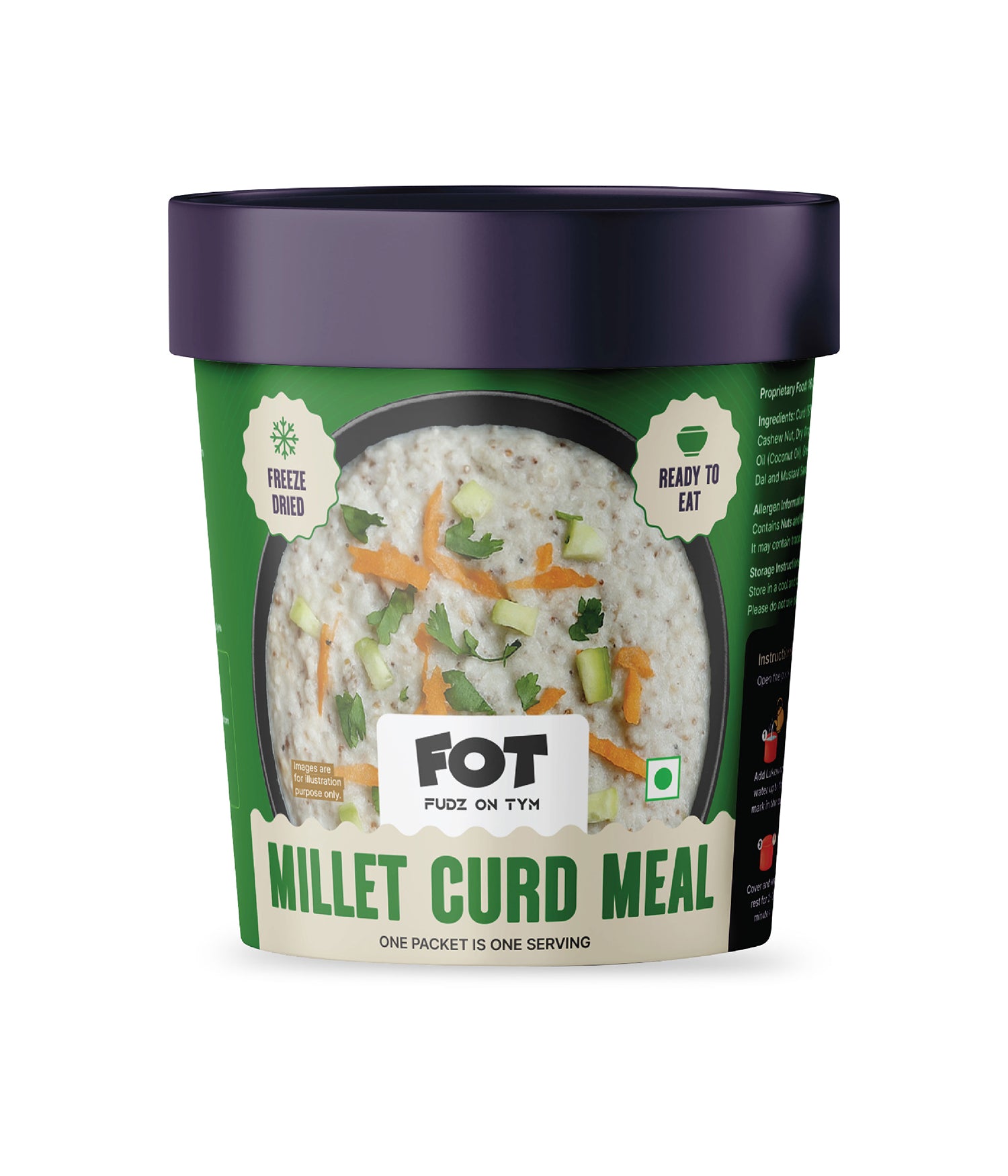 Freeze Dried Millet Curd Meal