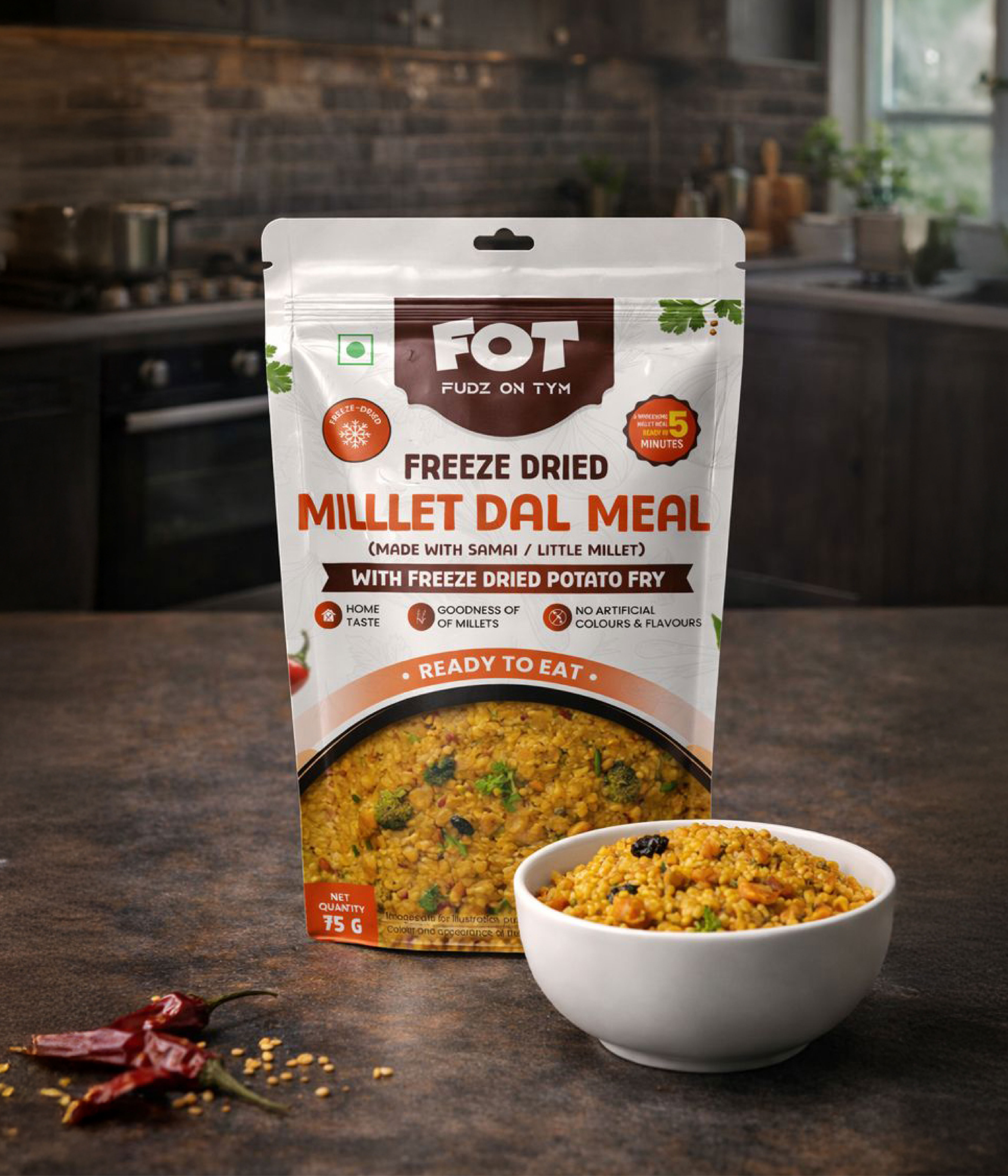 Freeze Dried Millet Dal Meal 