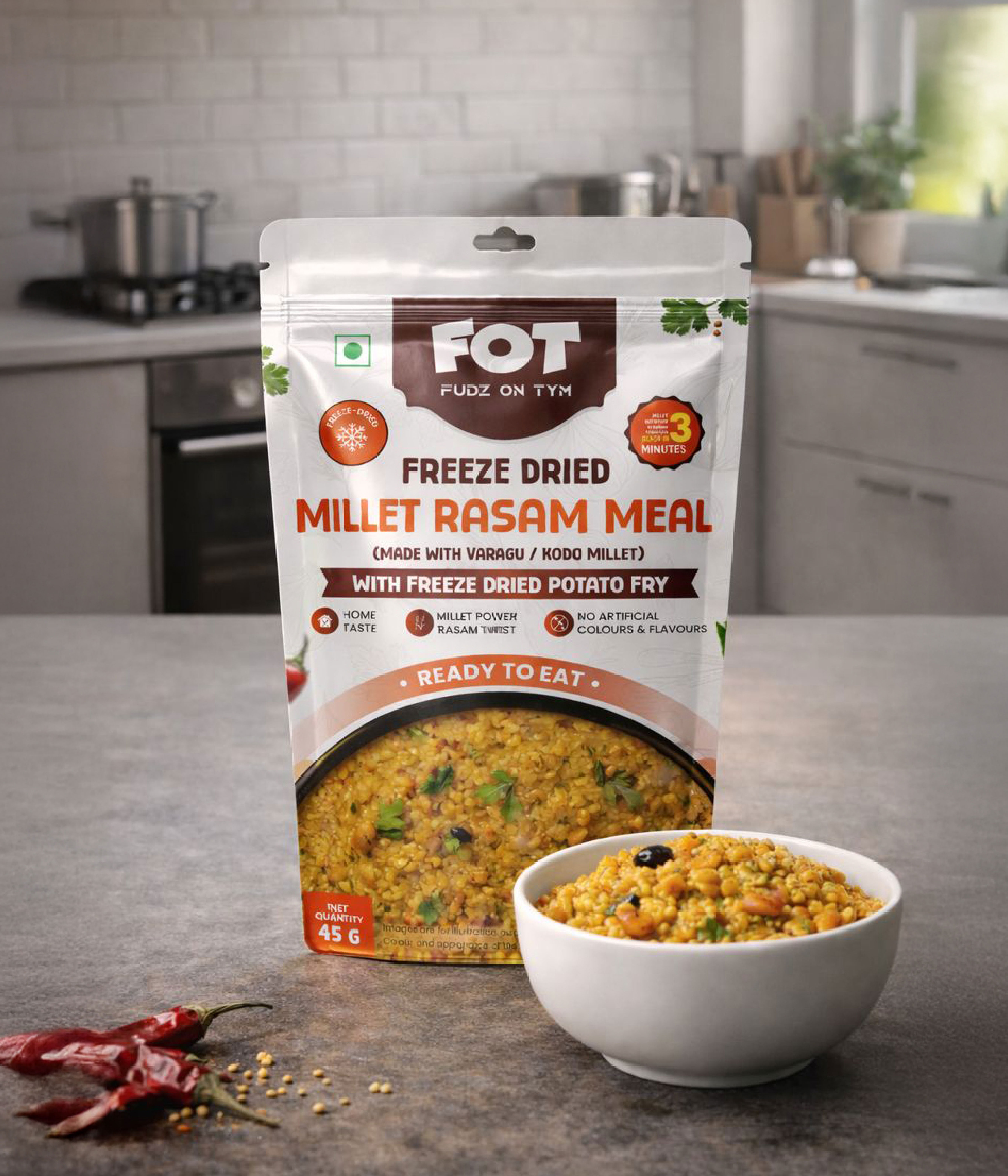 Freeze Dried Millet Rasam Meal 
