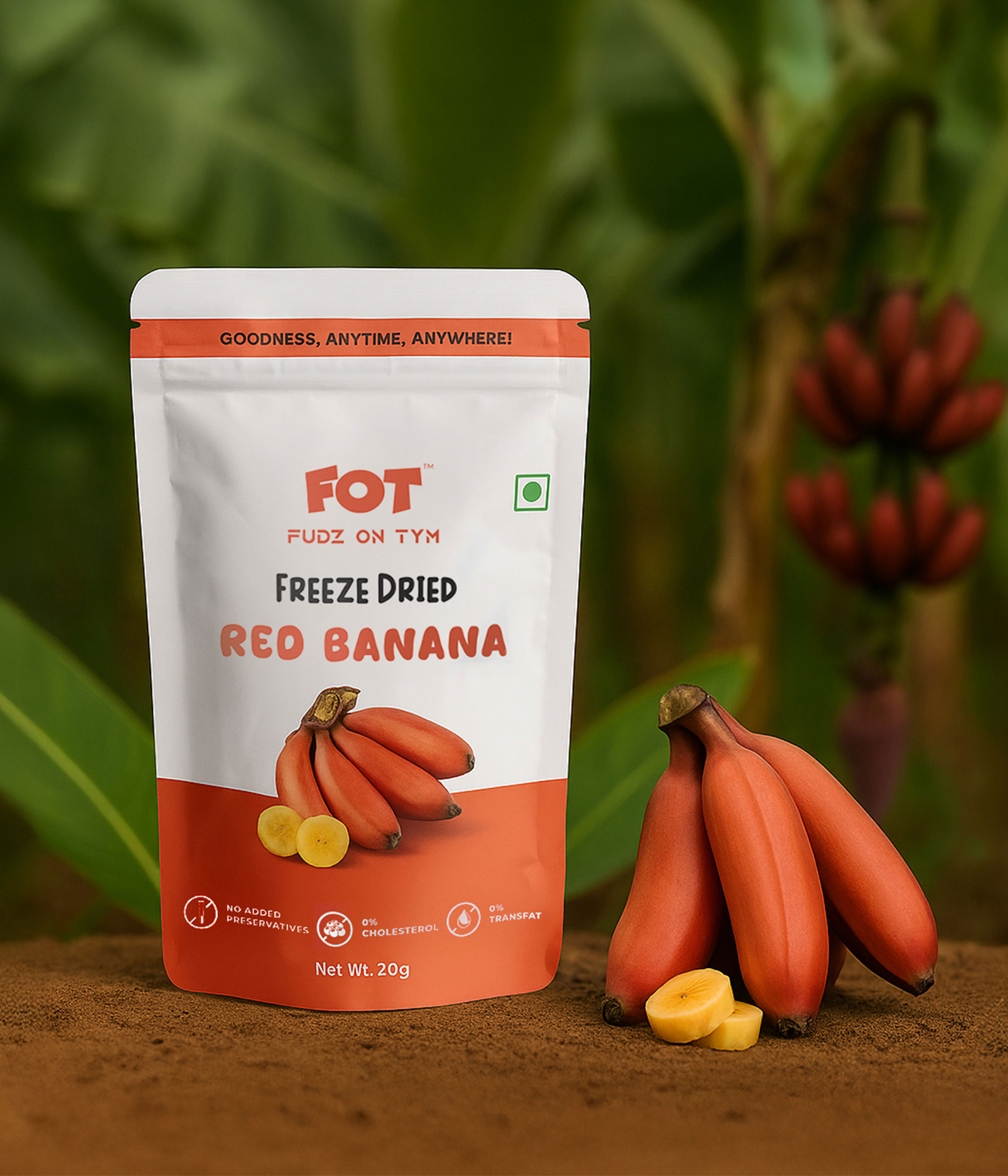 Freeze Dried Red Banana